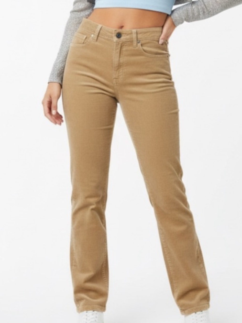 Vintage Calvin Klein Tan Corduroy Straight Leg Pants Size 6